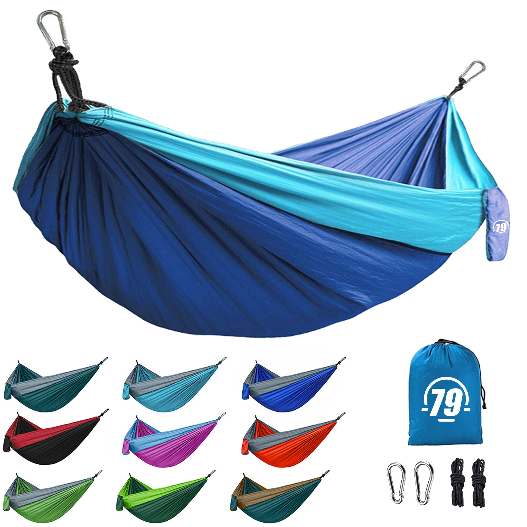 FlyFlyPromos - Outdoor Portable Swing Hammock With Pouch Image 1 - Promotional Product